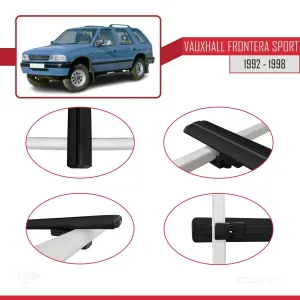 Vauxhall Frontera Sport 1992-1998 Arası ile uyumlu Basic Model Ara Atkı Tavan Barı SİYAH 3 ADET thumb 4