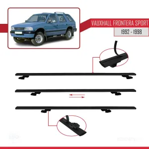 Vauxhall Frontera Sport 1992-1998 Arası ile uyumlu Basic Model Ara Atkı Tavan Barı SİYAH 3 ADET thumb 5