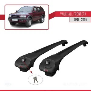 Vauxhall Frontera 1999-2004 Arası ile uyumlu ACE-1 Ara Atkı Tavan Barı SİYAH thumb 4