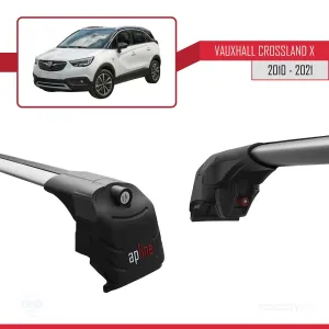 Vauxhall CROSSLAND X 2017-2020 Arası ile uyumlu ACE-2 Ara Atkı Tavan Barı GRİ thumb 4
