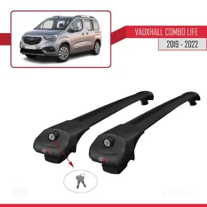 Vauxhall Combo Life 2019-2022 Arası ile uyumlu ACE-1 Ara Atkı Tavan Barı SİYAH thumb 4