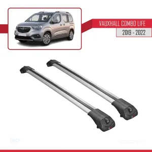 Vauxhall Combo Life 2019-2022 Arası ile uyumlu ACE-1 Ara Atkı Tavan Barı GRİ thumb 3