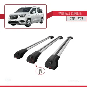 Vauxhall Combo E 2019-2023 Arası ile uyumlu ACE-1 Ara Atkı Tavan Barı GRİ 3 ADET BAR thumb 4