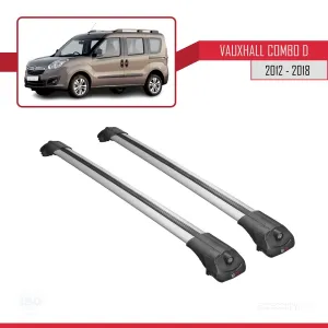 Vauxhall Combo D 2012-2018 Arası ile uyumlu ACE-1 Ara Atkı Tavan Barı GRİ thumb 3