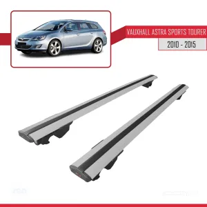 Vauxhall Astra Mk6 Estate 2010-2015 Arası ile uyumlu HOOK Model Anahtar Kilitli Ara Atkı Tavan Barı GRİ thumb 4