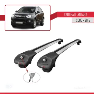 Vauxhall Antara 2006-2015 Arası ile uyumlu ACE-1 Ara Atkı Tavan Barı GRİ thumb 4