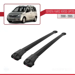 Toyota Yaris Verso (XP20) 2000-2005 Arası ile uyumlu ACE-1 Ara Atkı Tavan Barı SİYAH thumb 3