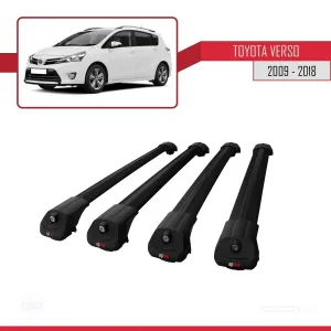 Toyota Verso 2009-2018 Arası ile uyumlu ACE-1 Ara Atkı Tavan Barı SİYAH 4 ADET BAR thumb 4