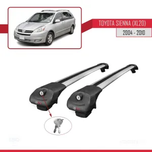 Toyota Sienna (XL20) 2004-2010 Arası ile uyumlu ACE-1 Ara Atkı Tavan Barı GRİ thumb 4