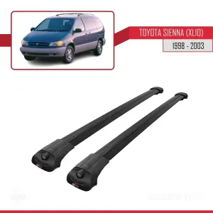 Toyota Sienna (XL10) 1998-2003 Arası ile uyumlu ACE-1 Ara Atkı Tavan Barı SİYAH thumb 3