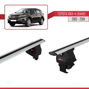 Toyota Rav 4 (XA40) 2013-2018 Arası ile uyumlu ACE-4 Ara Atkı Tavan Barı GRİ thumb 5