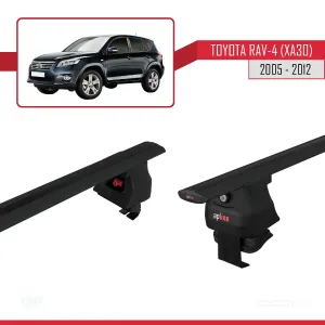 Toyota Rav 4 (XA30) 2005-2012 Arası ile uyumlu ACE-4 Ara Atkı Tavan Barı SİYAH thumb 5