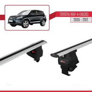 Toyota Rav 4 (XA30) 2005-2012 Arası ile uyumlu ACE-4 Ara Atkı Tavan Barı GRİ thumb 3