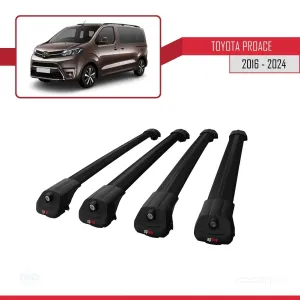Toyota Proace 2016 ve Sonrası ile uyumlu ACE-1 Ara Atkı Tavan Barı SİYAH 4 ADET BAR thumb 4