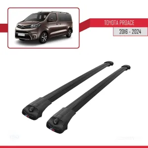 Toyota Proace 2016 ve Sonrası ile uyumlu ACE-1 Ara Atkı Tavan Barı SİYAH thumb 3