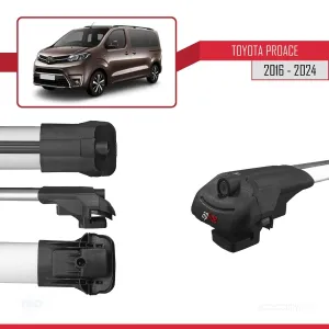 Toyota Proace 2016 ve Sonrası ile uyumlu ACE-1 Ara Atkı Tavan Barı GRİ 4 ADET BAR thumb 5