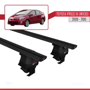 Toyota Prius III (XW30) 2009-2015 Arası ile uyumlu ACE-4 Ara Atkı Tavan Barı SİYAH thumb 4