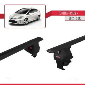 Toyota Prius + 2012-2015 Arası ile uyumlu ACE-4 Ara Atkı Tavan Barı SİYAH thumb 5