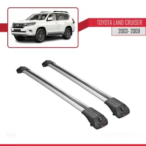 Toyota Land Cruiser 2003-2009 Arası ile uyumlu ACE-1 Ara Atkı Tavan Barı GRİ thumb 3
