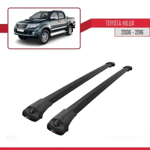 Toyota Hilux 2006-2016 Arası ile uyumlu ACE-1 Ara Atkı Tavan Barı SİYAH thumb 3