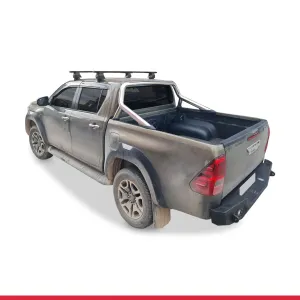 Toyota Hilux (AN130) 2015 ve Sonrası ile uyumlu ACE-4 Ara Atkı Tavan Barı SİYAH thumb 3