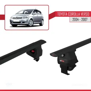 Toyota Corolla Verso 2004-2007 Arası ile uyumlu ACE-4 Ara Atkı Tavan Barı SİYAH thumb 5