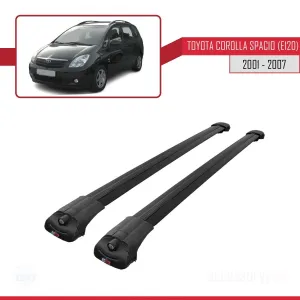 Toyota Corolla Spacio (E120) 2001-2007 Arası ile uyumlu ACE-1 Ara Atkı Tavan Barı SİYAH thumb 3