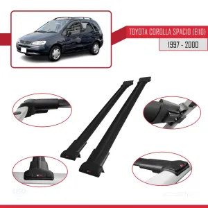 Toyota Corolla Spacio (E110) 1997-2000 Arası ile Uyumlu FLY Model Ara Atkı Tavan Barı SİYAH thumb 5