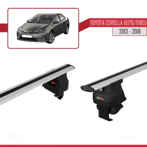 Toyota Corolla 2012-2018 Arası ile uyumlu ACE-4 Ara Atkı Tavan Barı GRİ thumb 3