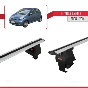 Toyota Aygo I 2005-2014 Arası ile uyumlu ACE-4 Ara Atkı Tavan Barı GRİ thumb 5