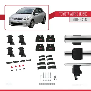 Toyota Auris / Corolla (E150) 2006-2012 Arası ile uyumlu ACE-4 Ara Atkı Tavan Barı GRİ thumb 4