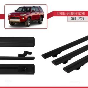 Toyota 4Runner (N280) 2010 ve Sonrası ile uyumlu Basic Model Ara Atkı Tavan Barı SİYAH 3 ADET thumb 5