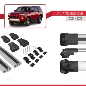 Toyota 4Runner (N280) 2010 ve Sonrası ile uyumlu ACE-1 Ara Atkı Tavan Barı GRİ thumb 5