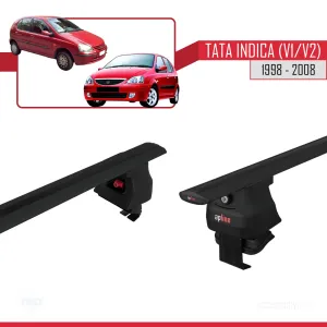 Tata Indica (V1/V2) 1998-2008 Arası ile uyumlu ACE-4 Ara Atkı Tavan Barı SİYAH thumb 4
