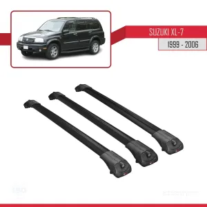 Suzuki XL-7 1999-2006 Arası ile uyumlu ACE-1 Ara Atkı Tavan Barı SİYAH 3 ADET BAR thumb 3
