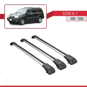Suzuki XL-7 1999-2006 Arası ile uyumlu ACE-1 Ara Atkı Tavan Barı GRİ 3 ADET BAR thumb 3