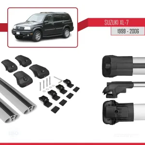 Suzuki XL-7 1999-2006 Arası ile uyumlu ACE-1 Ara Atkı Tavan Barı GRİ thumb 5