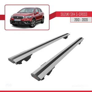 Suzuki SX4 S-Cross 2013-2020 Arası ile uyumlu HOOK Model Anahtar Kilitli Ara Atkı Tavan Barı GRİ thumb 4