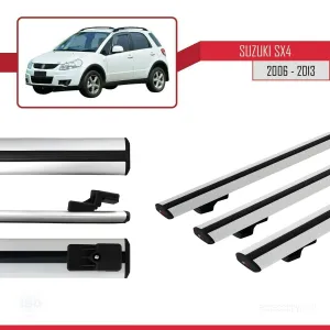 Suzuki SX4 2006-2013 Arası ile uyumlu Basic Model Ara Atkı Tavan Barı GRİ 3 ADET thumb 3
