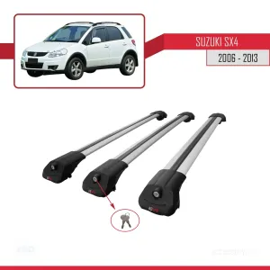 Suzuki SX4 2006-2013 Arası ile uyumlu ACE-1 Ara Atkı Tavan Barı GRİ 3 ADET BAR thumb 4