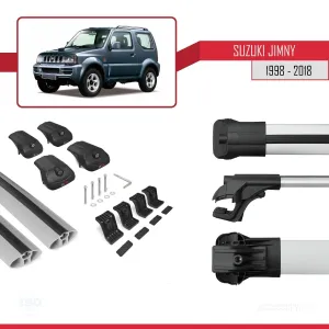 Suzuki Jimny 1998-2018 Arası ile uyumlu ACE-1 Ara Atkı Tavan Barı GRİ thumb 5