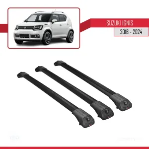 Suzuki Ignıs 2016 ve Sonrası ile uyumlu ACE-1 Ara Atkı Tavan Barı SİYAH 3 ADET BAR thumb 3