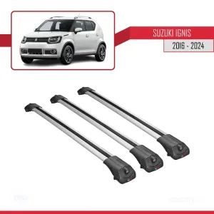 Suzuki Ignıs 2016 ve Sonrası ile uyumlu ACE-1 Ara Atkı Tavan Barı GRİ 3 ADET BAR thumb 3