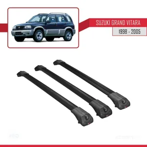 Suzuki Grand Vitara 1998-2005 Arası ile uyumlu ACE-1 Ara Atkı Tavan Barı SİYAH 3 ADET BAR thumb 3
