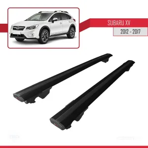 Subaru XV 2012-2017 Arası ile uyumlu HOOK Model Anahtar Kilitli Ara Atkı Tavan Barı SİYAH thumb 4