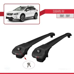 Subaru XV 2012-2017 Arası ile uyumlu ACE-1 Ara Atkı Tavan Barı SİYAH thumb 4