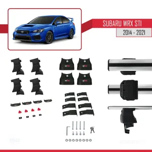 Subaru WRX STI 2014-2021 Arası ile uyumlu ACE-4 Ara Atkı Tavan Barı GRİ thumb 4