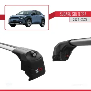 Subaru Solterra 2022 ve Sonrası ile uyumlu ACE-2 Ara Atkı Tavan Barı GRİ thumb 5