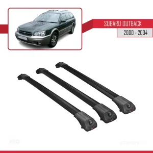 Subaru Outback 2000-2004 Arası ile uyumlu ACE-1 Ara Atkı Tavan Barı SİYAH 3 ADET BAR thumb 3