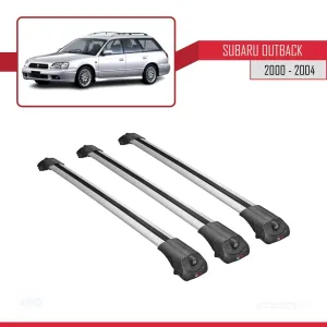 Subaru Outback 2000-2004 Arası ile uyumlu ACE-1 Ara Atkı Tavan Barı GRİ 3 ADET BAR thumb 3